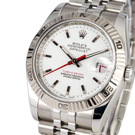 rolex datejust turn o graph white dial|Rolex turn o graph bezel.